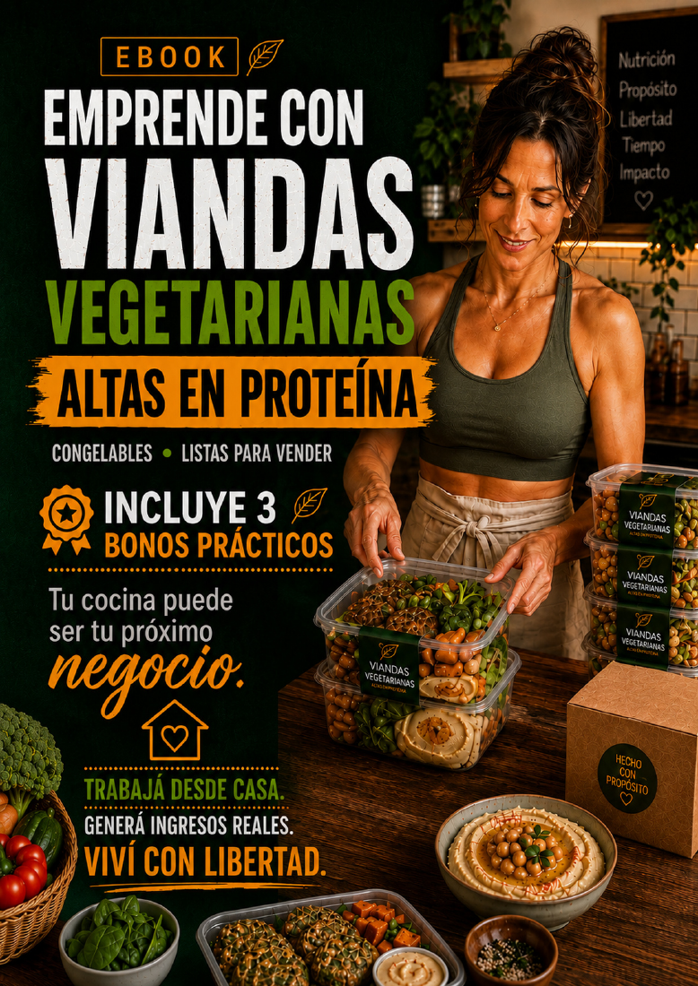 Portada del ebook Emprende con viandas vegetarianas altas en proteína